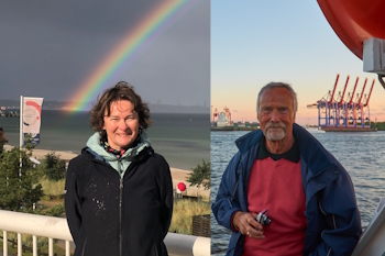 Hans-Joachim and I in Northern Germany.